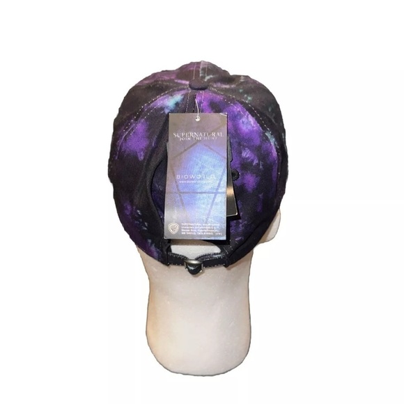 Supernatural Anti-Possession Symbol Galaxy Dad Cap Tie Dye Hat New Bioworld - Picture 4 of 5
